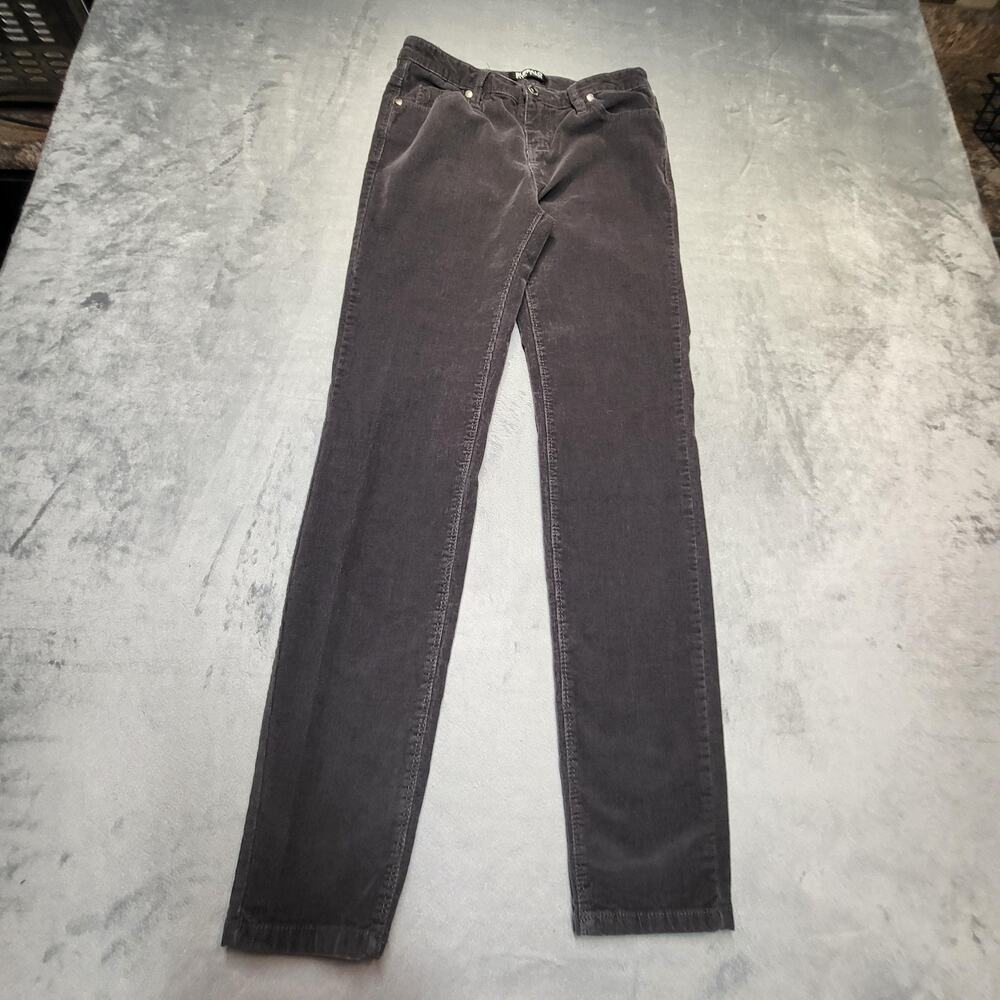 Buffalo David Bitton Pants Womens 2/26 Black Supreme Mid Rise Skinny Corduroy